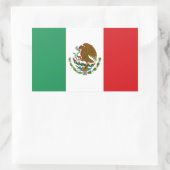 Mexicaanse vlag rechthoekige sticker (Tas)