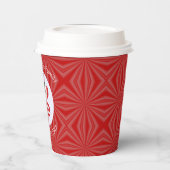 Mexicaanse vlag Red Letter LOVE - Aangepast Papieren Bekers (Links)