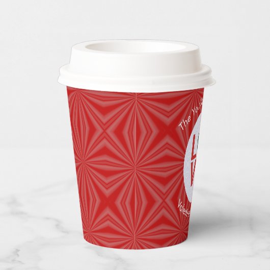 Mexicaanse vlag Red Letter LOVE - Aangepast Papieren Bekers (Rechts)