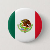 Mexicaanse vlag ronde button 5,7 cm (Voorkant)