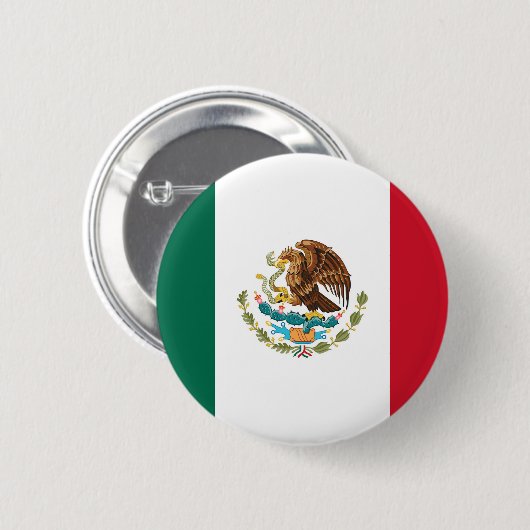 Mexicaanse vlag ronde button 5,7 cm (Voorkant /achterkant)