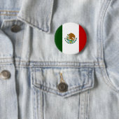 Mexicaanse vlag ronde button 5,7 cm (In situ)