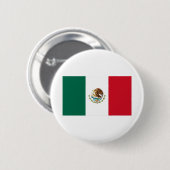 Mexicaanse vlag ronde button 5,7 cm (Voorkant /achterkant)