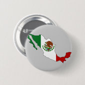 Mexicaanse vlag ronde button 5,7 cm (Voorkant /achterkant)