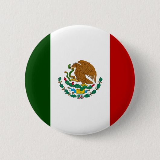 Mexicaanse vlag ronde button 5,7 cm (Voorkant)