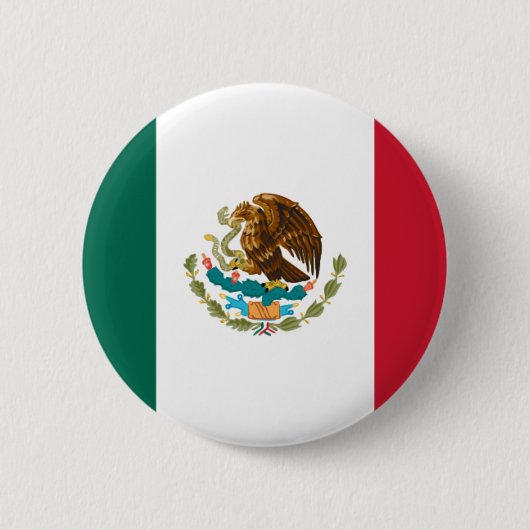 Mexicaanse vlag ronde button 5,7 cm (Voorkant)