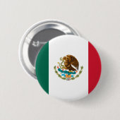 Mexicaanse vlag ronde button 5,7 cm (Voorkant /achterkant)