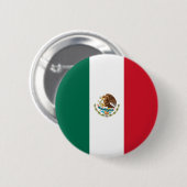 Mexicaanse vlag ronde button 5,7 cm (Voorkant /achterkant)