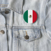 Mexicaanse vlag ronde button 5,7 cm (In situ)
