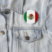 Mexicaanse vlag ronde button 5,7 cm (In situ)