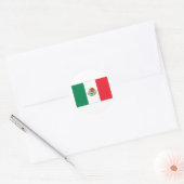 Mexicaanse vlag ronde sticker (Envelop)