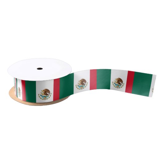 Mexicaanse vlag satijnen lint (Spoel)