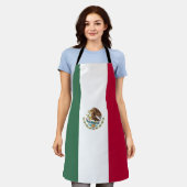 Mexicaanse vlag schort (Gedragen)