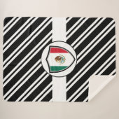 Mexicaanse vlag sherpa deken (Voorkant (horizontaal))