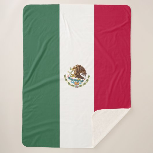 Mexicaanse vlag sherpa deken (Voorkant)