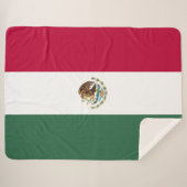Mexicaanse vlag sherpa deken (Voorkant (horizontaal))
