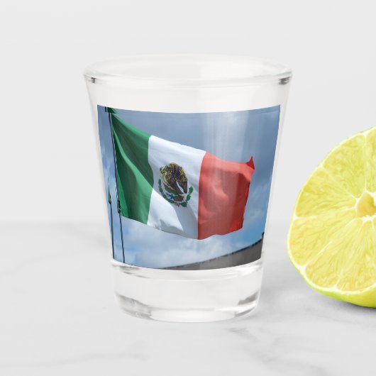 Mexicaanse vlag shot glas (Voorkant)