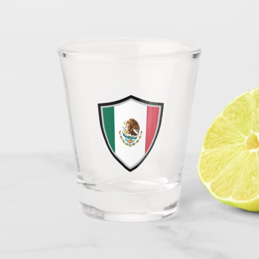 Mexicaanse vlag shot glas (Voorkant)