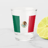 Mexicaanse vlag shot glas (Voorkant)