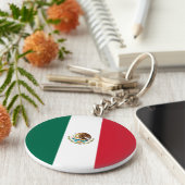 Mexicaanse vlag sleutelhanger (Zijkant)