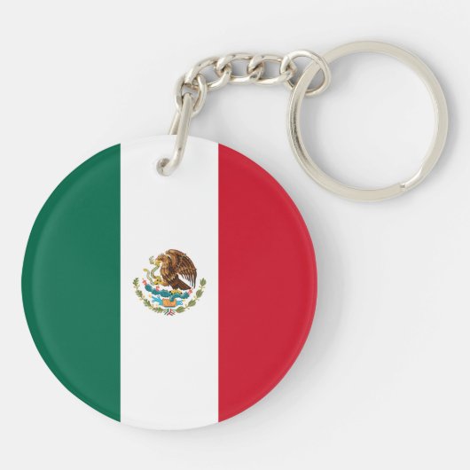 Mexicaanse vlag sleutelhanger (Achterkant)