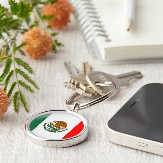 Mexicaanse vlag sleutelhanger (Zijkant)