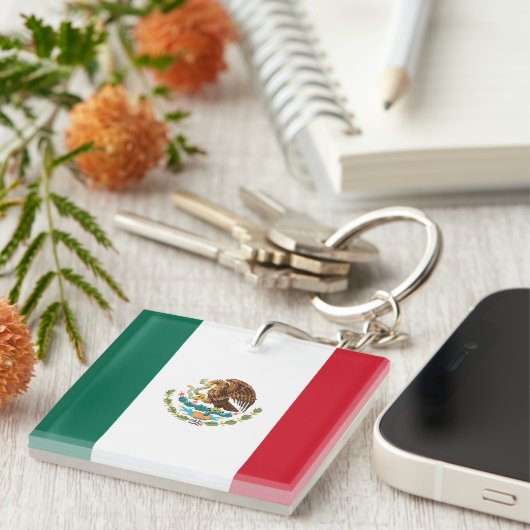 Mexicaanse vlag sleutelhanger (Voorkant Rechts)