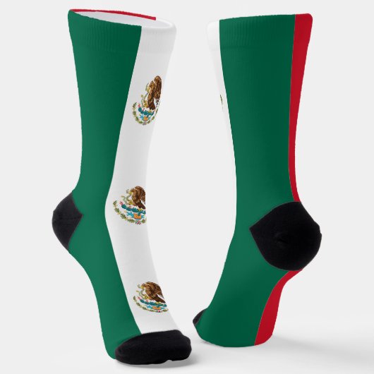 Mexicaanse vlag sokken (Gebogen)