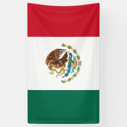 Mexicaanse vlag spandoek (Verticaal)