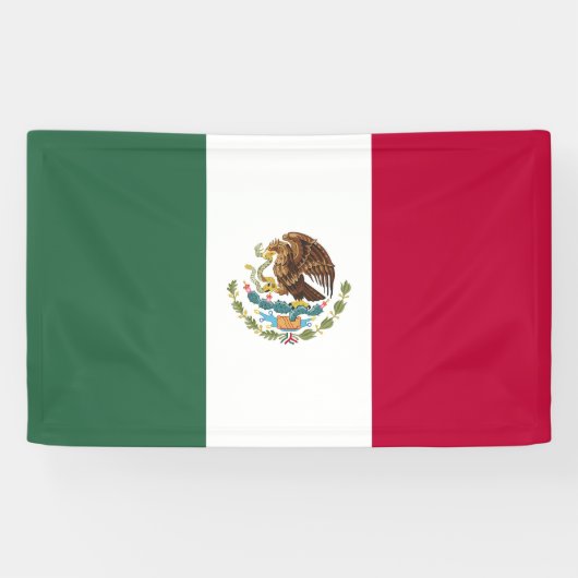 Mexicaanse vlag spandoek (Horizontaal)
