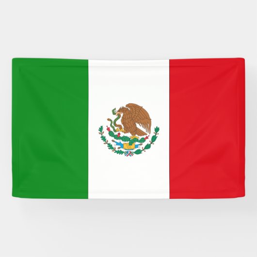 Mexicaanse vlag spandoek (Horizontaal)