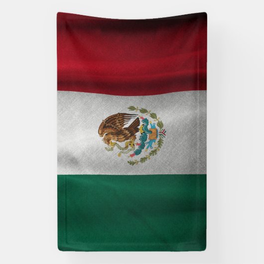 Mexicaanse vlag spandoek (Verticaal)