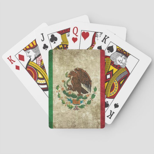Mexicaanse vlag speelkaarten (Achterkant)