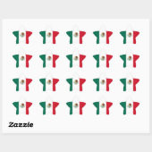 Mexicaanse vlag ster sticker (Vel)