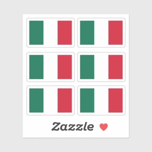 Mexicaanse vlag sticker (Vel)