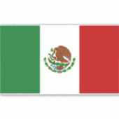 Mexicaanse vlag sticker (Voorkant)