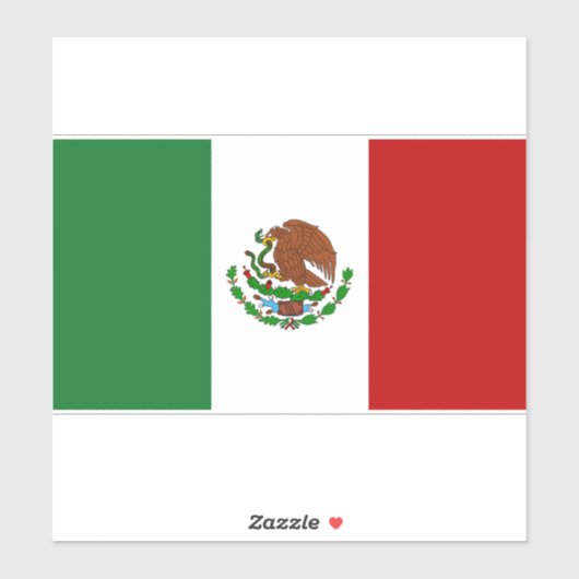 Mexicaanse vlag sticker (Vel)