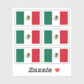 Mexicaanse vlag sticker (Vel)