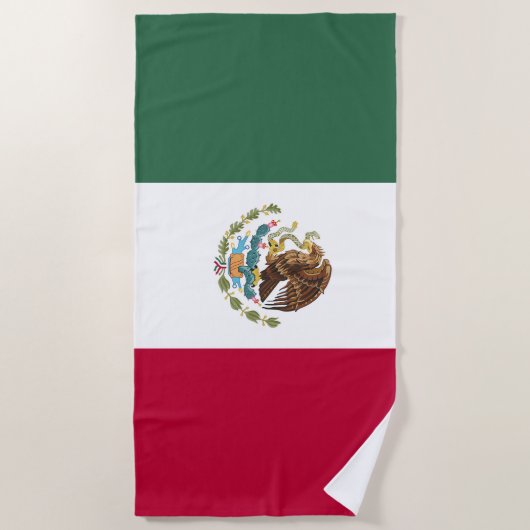 Mexicaanse vlag strandlaken (Voorkant)