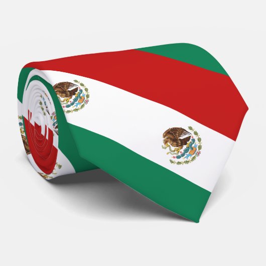 Mexicaanse vlag stropdas (Opgerold)