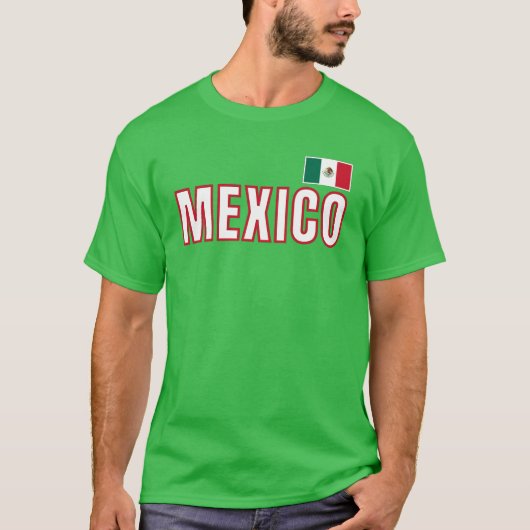 Mexicaanse vlag t-shirt (Voorkant)
