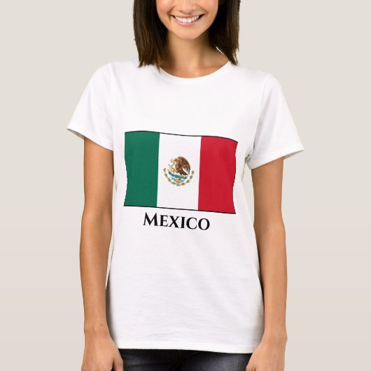 Mexicaanse vlag t-shirt (Voorkant)