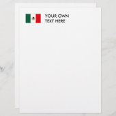 Mexicaanse vlag T-shirts en cadeaus (Voorkant / Achterkant)