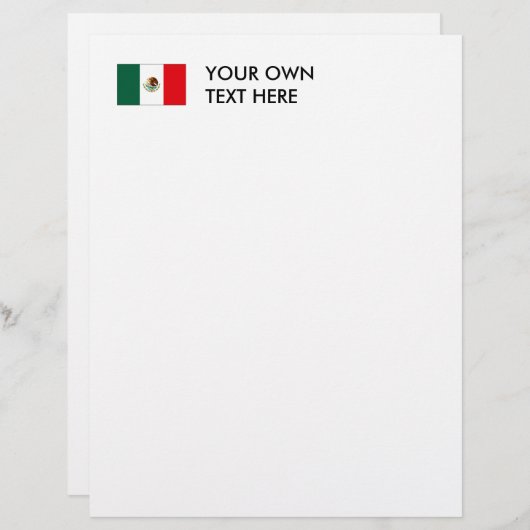 Mexicaanse vlag T-shirts en cadeaus (Voorkant / Achterkant)