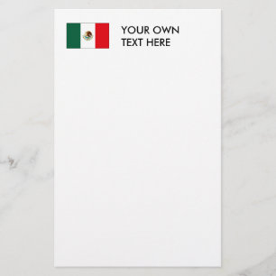 Mexicaanse vlag T-shirts en cadeaus Briefpapier