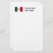 Mexicaanse vlag T-shirts en cadeaus Briefpapier (Voorkant / Achterkant)
