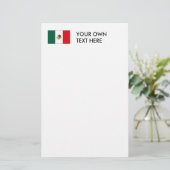 Mexicaanse vlag T-shirts en cadeaus Briefpapier (Staand voorkant)
