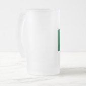 Mexicaanse vlag T-shirts en cadeaus Matglas Bierpul (Voorkant links)