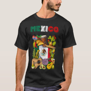 Mexicaanse Vlag Tacos Cactus Cinco de Mayo Feest S T-shirt