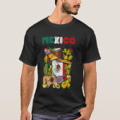 Mexicaanse Vlag Tacos Cactus Cinco de Mayo Fiesta  T-shirt (Voorkant)